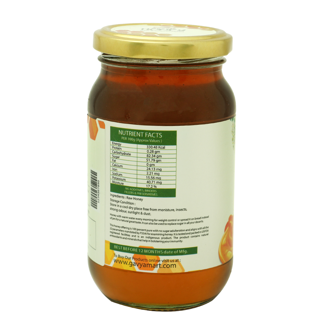 Gavyamart Unprocessed Acacia Raw Honey
