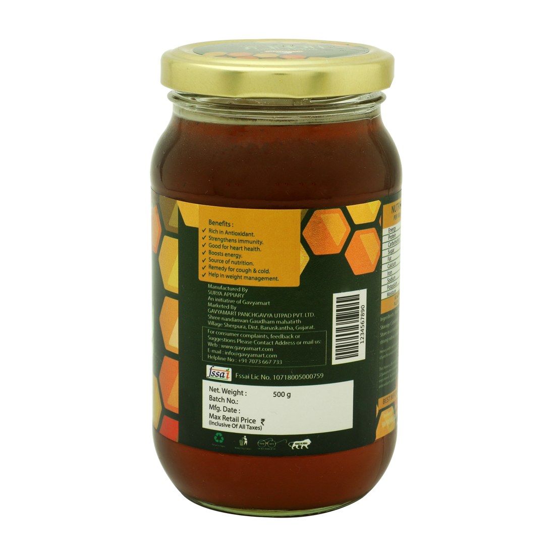 Organic Pure Wild Forest Honey Raw and Unprocessed