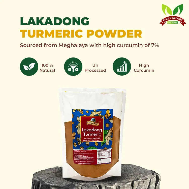 Gavyamart Lakadong Turmeric (High-Curcumin Haldi)