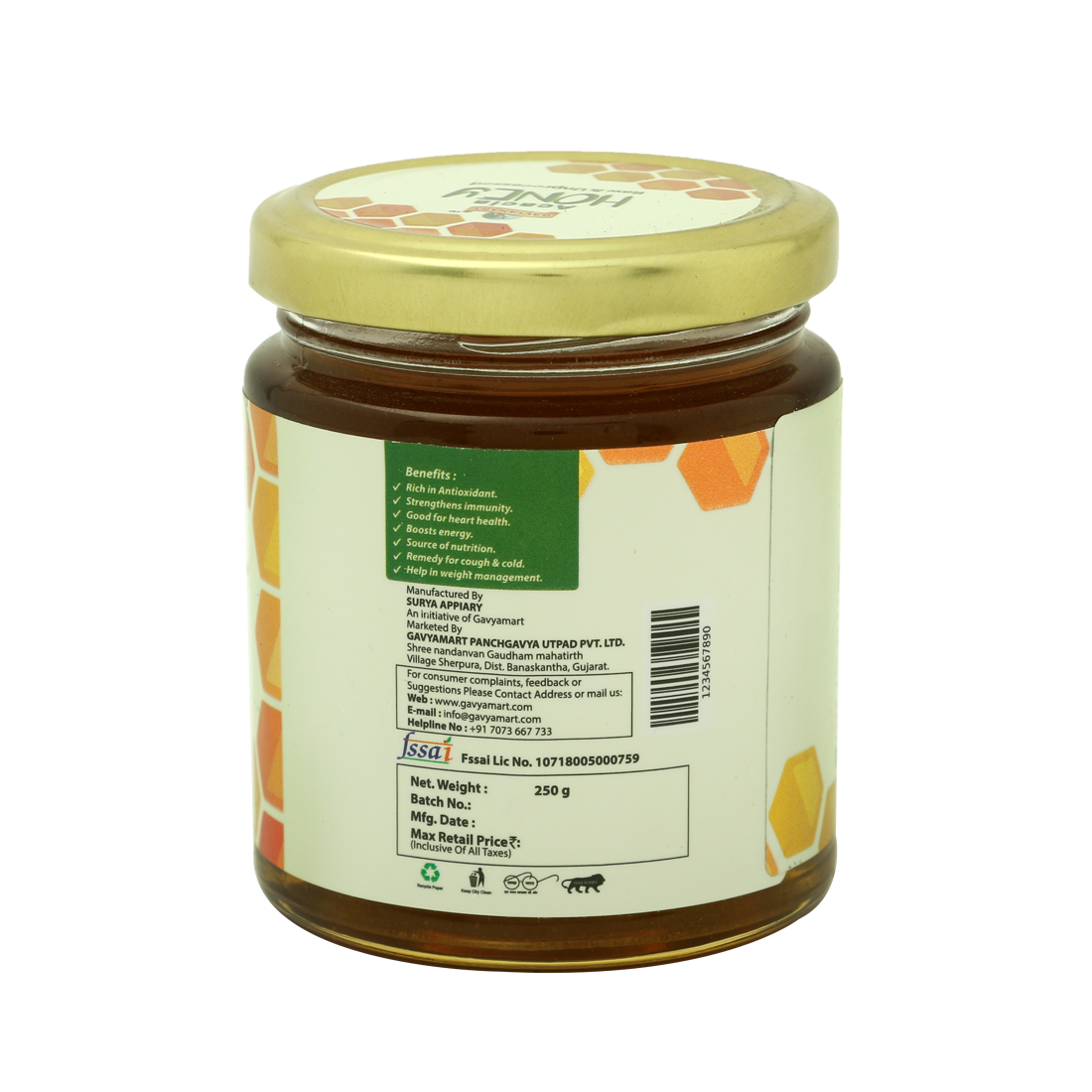 Gavyamart Unprocessed Acacia Raw Honey