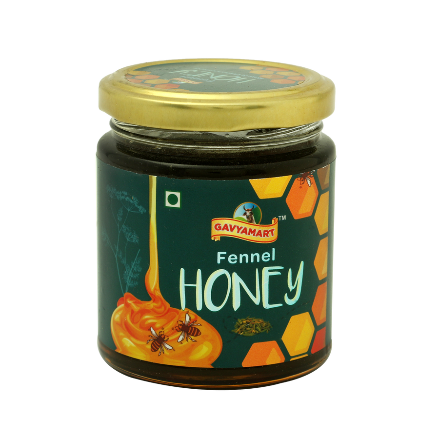 Gavyamart Raw Fennel Honey (Saunf Shahad) - Unprocessed