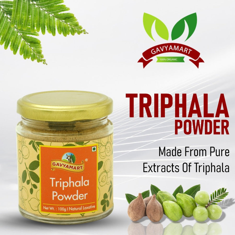 Gavyamart Triphala Churna 100g (Ayurvedic Herbal Powder)