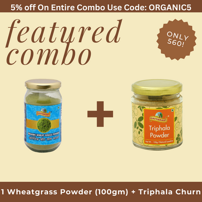 Wheatgrass Powder (100gm) + Triphala Churn