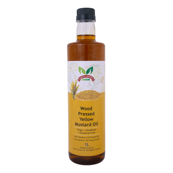 Gavyamart Yellow Mustard Oil (Sarson Tel) | Cold-Pressed, Single-Filtered
