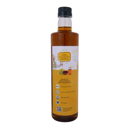 Gavyamart Yellow Mustard Oil I Cold-Pressed I Single-filtered
